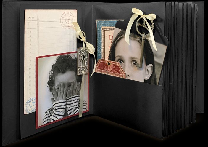black rectangle tag pocket