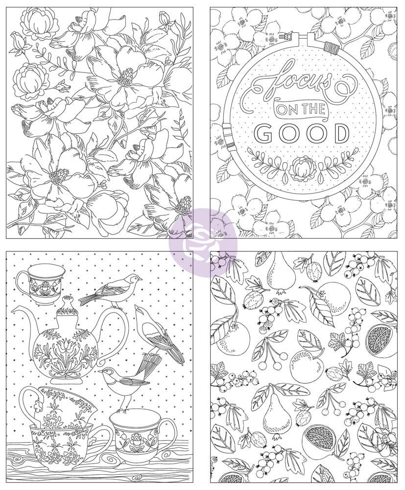 Watercolor Decor Vol. 4 Coloring Book by Prima Marketing for ... Watercolor Decor Vol. 4 Coloring Book by Prima Marketing for ...