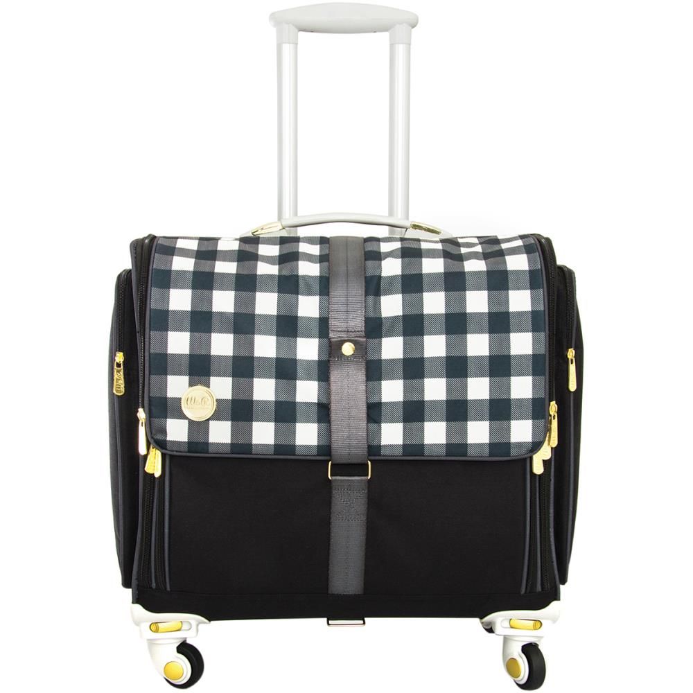 360 Crafter's Bags - Fold Up Craft Bag - Black Plaid by We R Memory