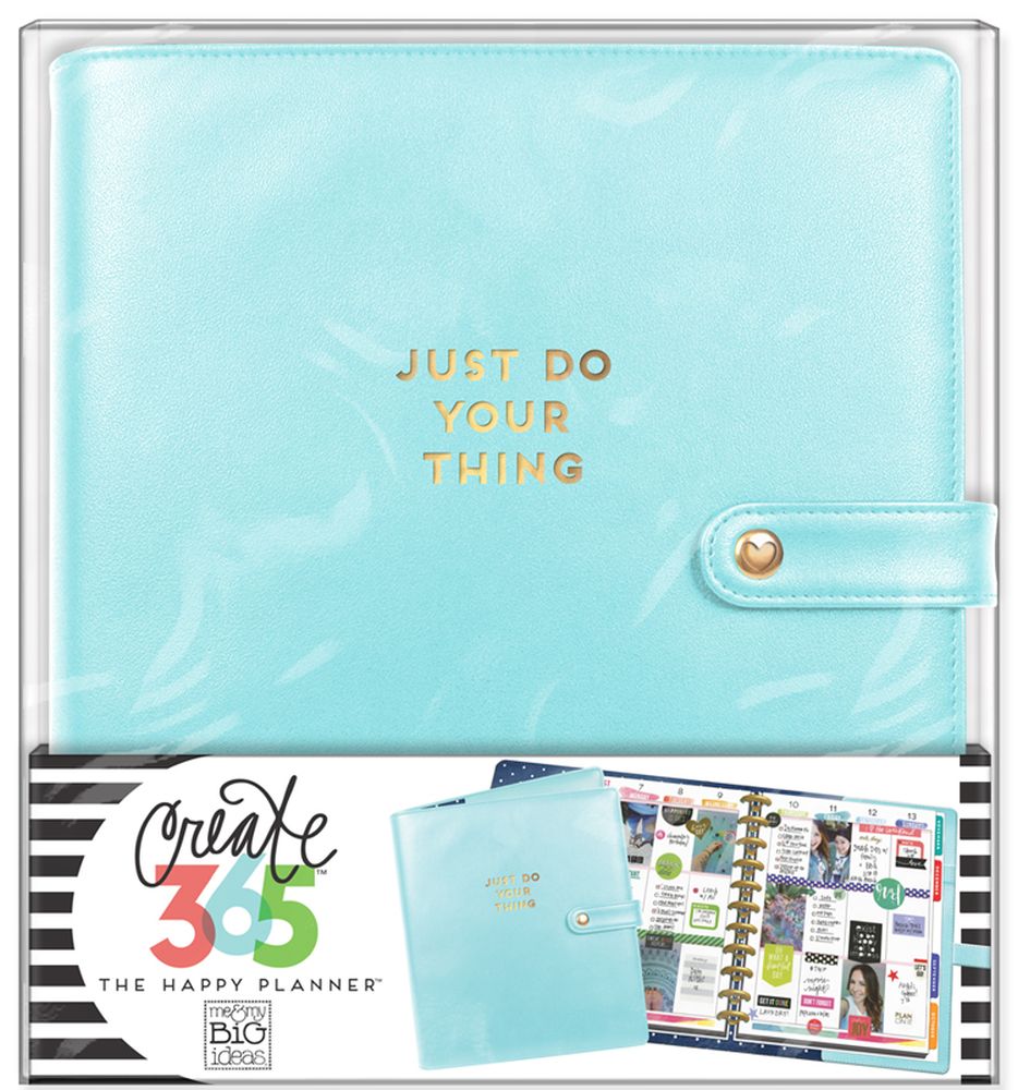me & my BIG ideas  CODL-08 Create 365 The Happy Planner Big Deluxe Cover Snorkle Blue 
