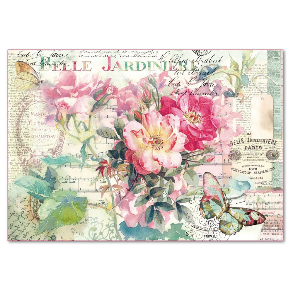 Craft Lavande 2 Scrapbook Sheet Rice Paper for Decoupage