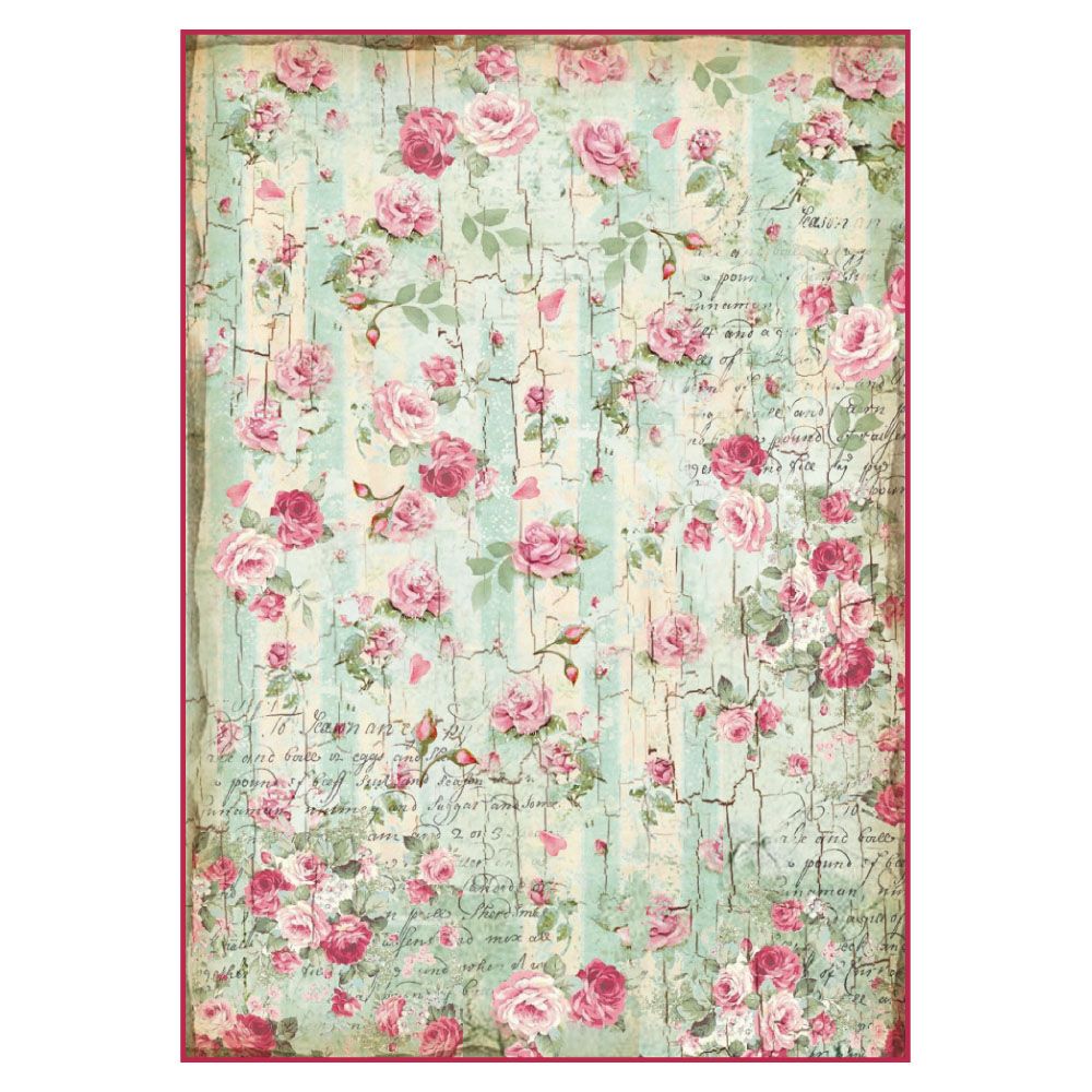 KFT RICE PAPER PACK A4 FLWR 4U PK Flowers for You Pink STAMPERIA INTERNATIONAL us:one size