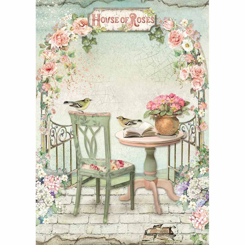 Rice Paper Bird on Branch Decoupage Stamperia 1 x A4 Size Sheet