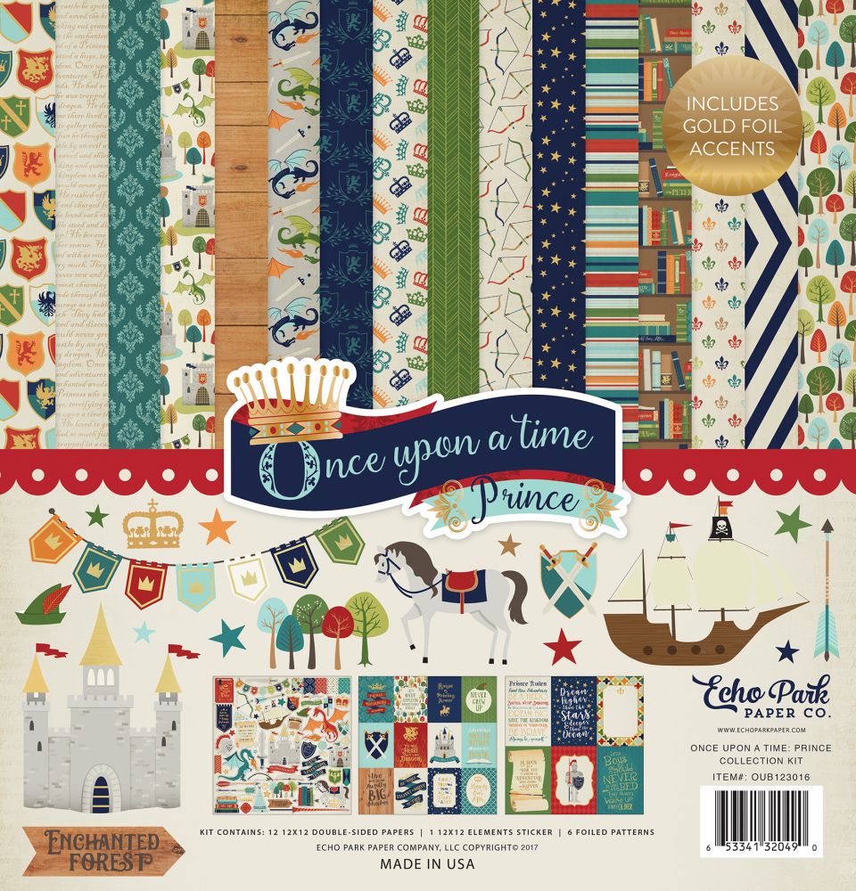 once upon a time collection once upon a time prince 12x12 collection kit by echo park for scrapbooks cards crafting once upon a time collection once upon a time prince 12x12 collection kit by echo park for scrapbooks cards crafting