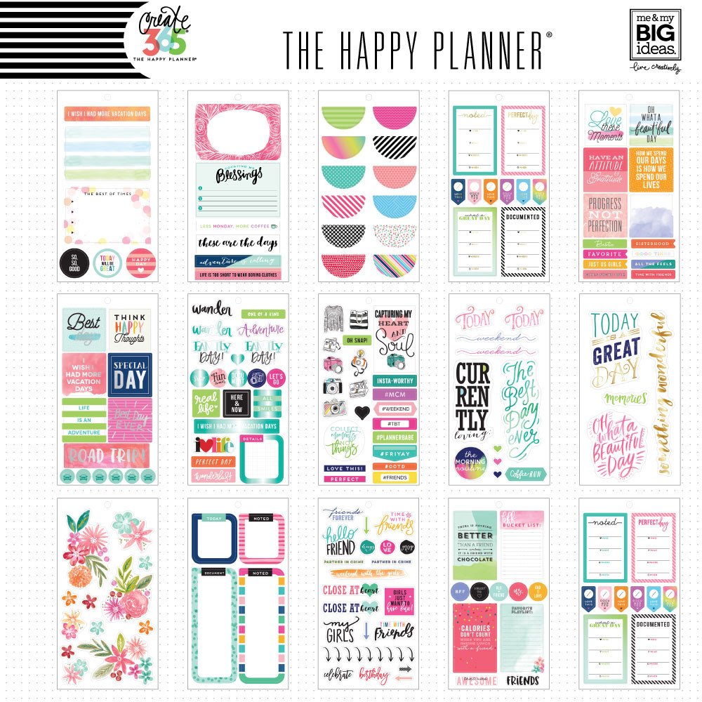 Create 365 The Happy Planner Sticker Value Pack Memory create 365 the happy planner sticker value pack memory