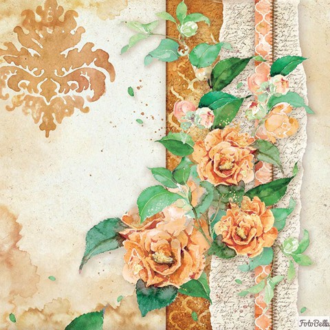 Double Face Flowers for You Aquarell 8/"X8/" STAMPERIA Block 10 sheets 20.3X20.3