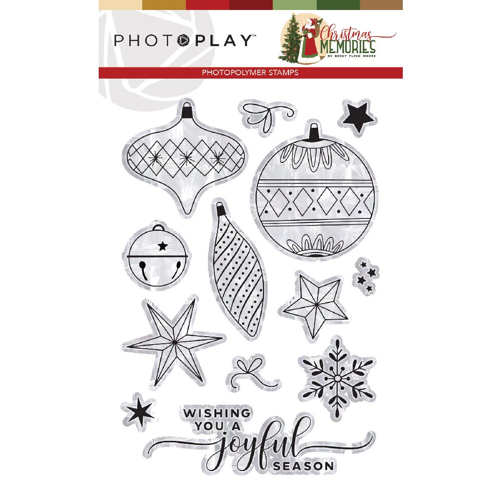 Recollections Christmas Theme Rubber Stamp Set 