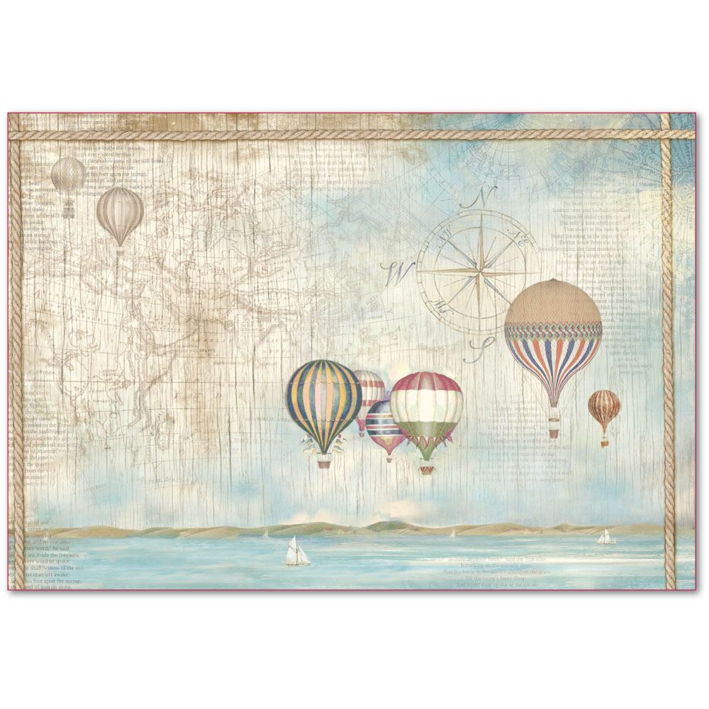 Stamperia Scrapbooking Rice Decoupage Paper Decoupage Sheets Ballons