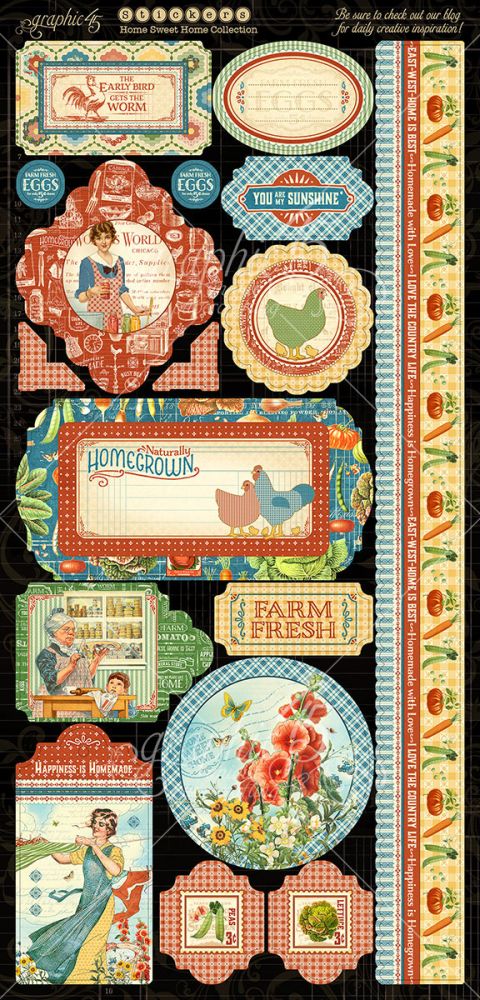 Graphic 45 Home Sweet Home Deluxe Collectors Edition 12 x 12/"