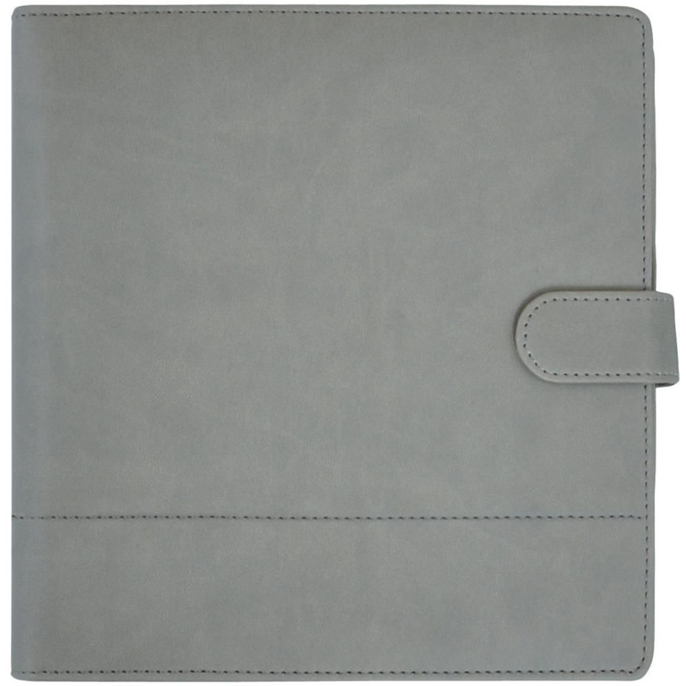 Journal Planner 9/"X9/" Gray Leather W//Stitched Accents 883416270560