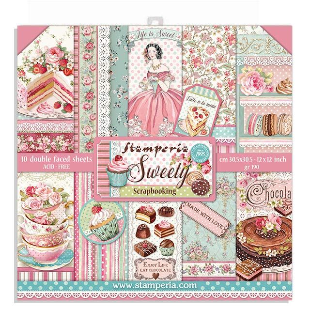 Sweety Patisserie 3PL KFT Rice Paper Pack A4 STAMPERIA INTL